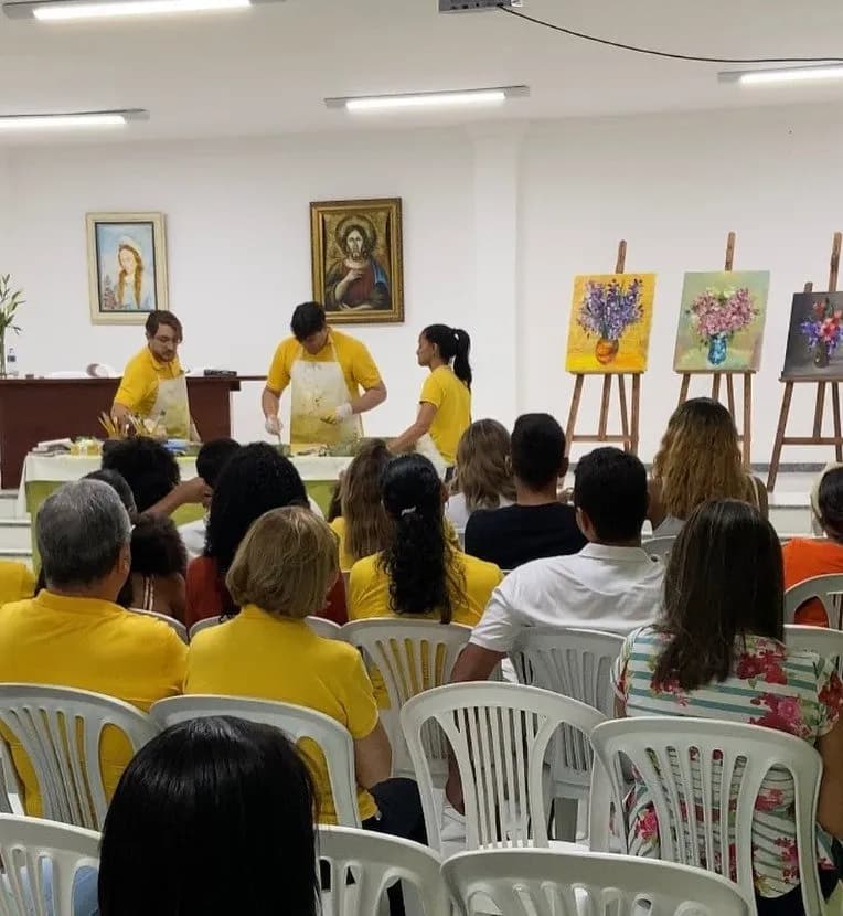 Fachada da sede do Grupo Espírita Scheilla em Mussurunga, Salvador